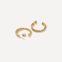 Load image into Gallery viewer, Twist Hoop Earrings
