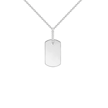 Load image into Gallery viewer, CABLE CHAIN TAG NECKLACE
