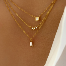 Load image into Gallery viewer, Baguette Pendant Necklace
