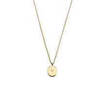 Load image into Gallery viewer, Oval Star Pendant Necklace
