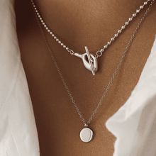 Load image into Gallery viewer, Organic Shape Tbar Necklace
