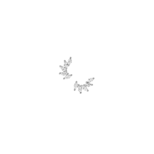Load image into Gallery viewer, SILVER MARQUISE CLUSTER CRAWLER
